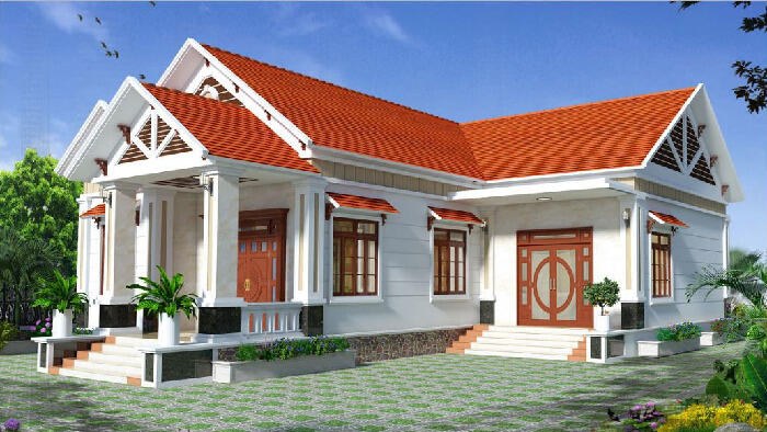 Mê đắm 9 mẫu nhà cấp 4 chữ L 4 phòng ngủ đẹp siêu dễ xây Nhà hình chữ L là gì? đặc điểm nhà hình chữ L